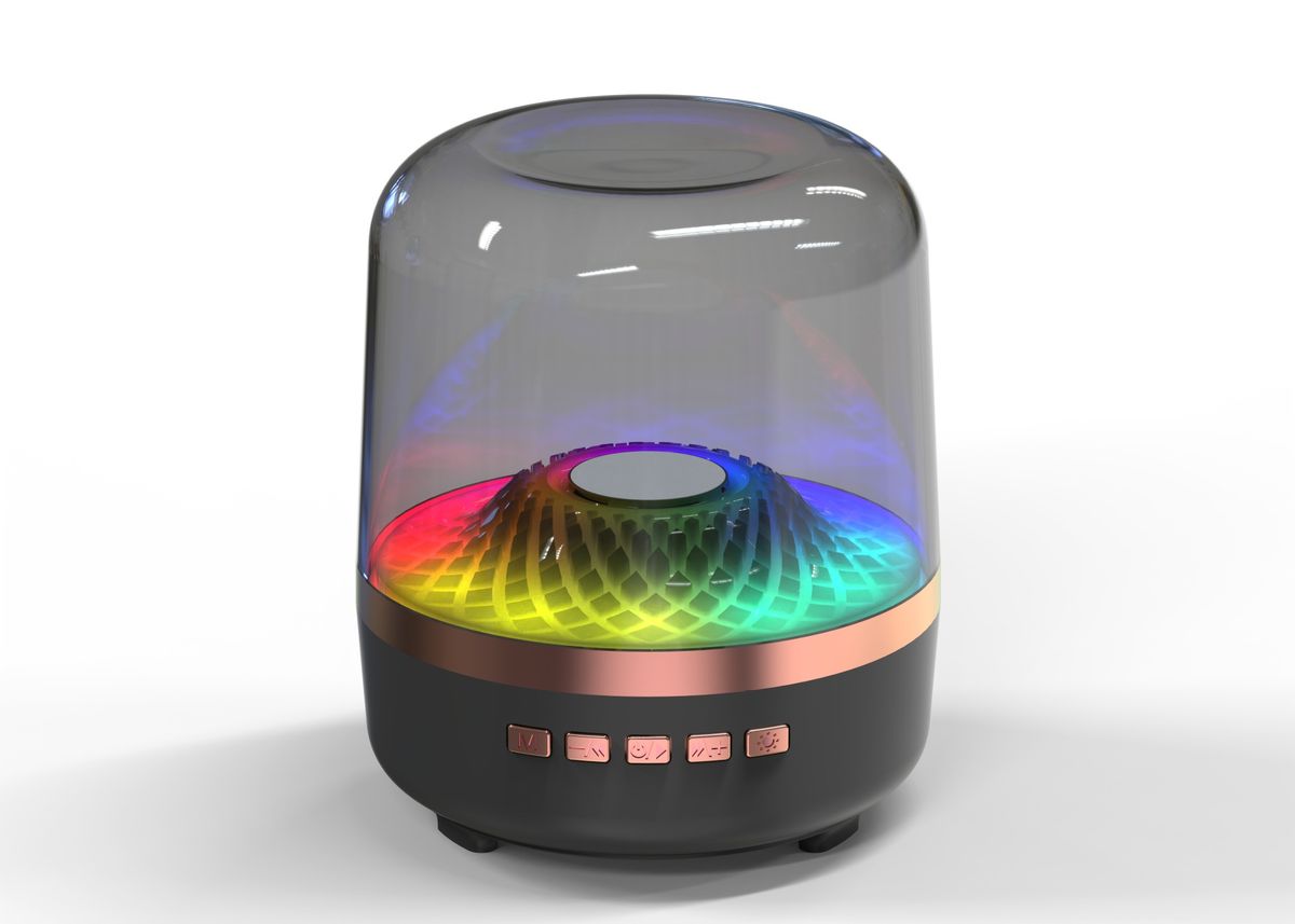 Kardon Style 4th Gen Mini Bluetooth Speaker - RGB Desktop Subwoofer With Wireless Charging_voghion.com