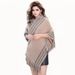 Hooded Shawl Jacket Women's Scarf Wholesale Knitted Pullover Cape Shawl Fringed Sweater Jacket White_voghion.com