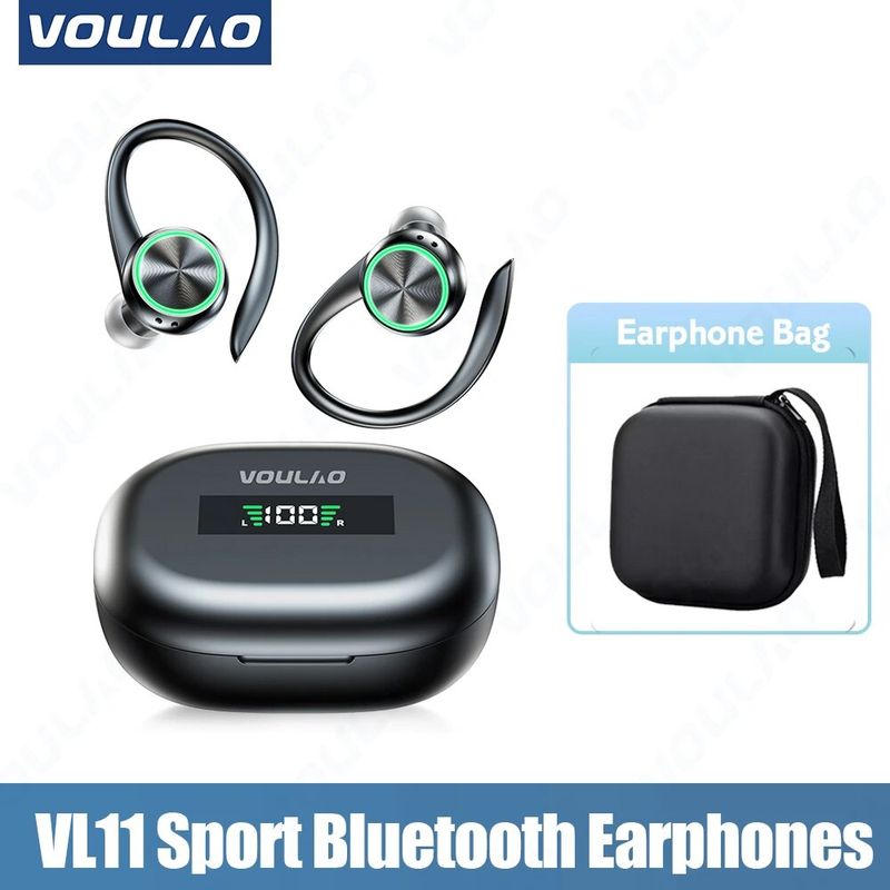 kablosuz kulaklık, TWS spor Bluetooth kulaklık hi-fi stereo kulaklık gürültü azaltma kulaklık, mikrofonlu su geçirmez_voghion.com