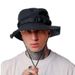 Heißer Verkauf 2024 Neuer Taschendesign-Trend Retro Street Function Bucket Hat Männer und Frauen Kordelzug Verstellbarer großer Dachvorsprung Sonnenschirm_voghion.com