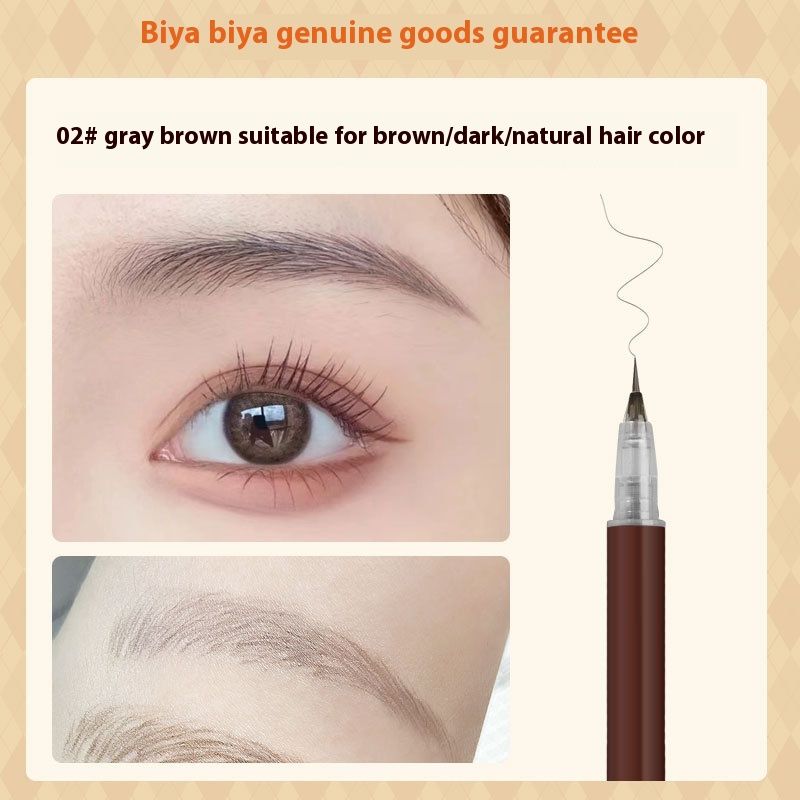 Tužka na obočí Waterproof s přirozeným barevným podáním, voděodolná a drží make-up, nebledne ani se nerozmazává, extrémně jemná tekutá tužka na obočí_voghion.com
