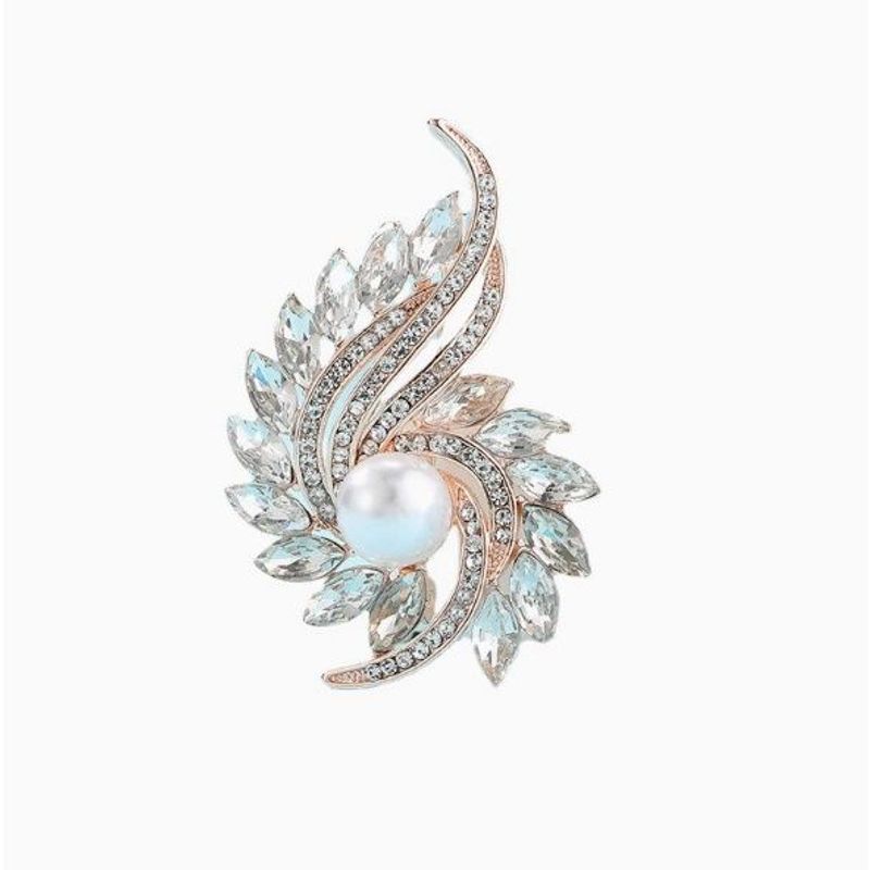 Literary Brooch Women's Floral Shape Simple Small Fresh Style Brooch Women_voghion.com