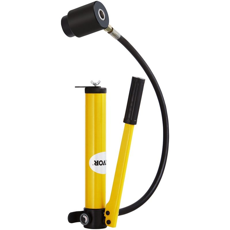 VEVOR 15 Ton Hydraulic Knockout Punch Driver Kit Hole Tool 1/2"-4" with 10 Dies_voghion.com