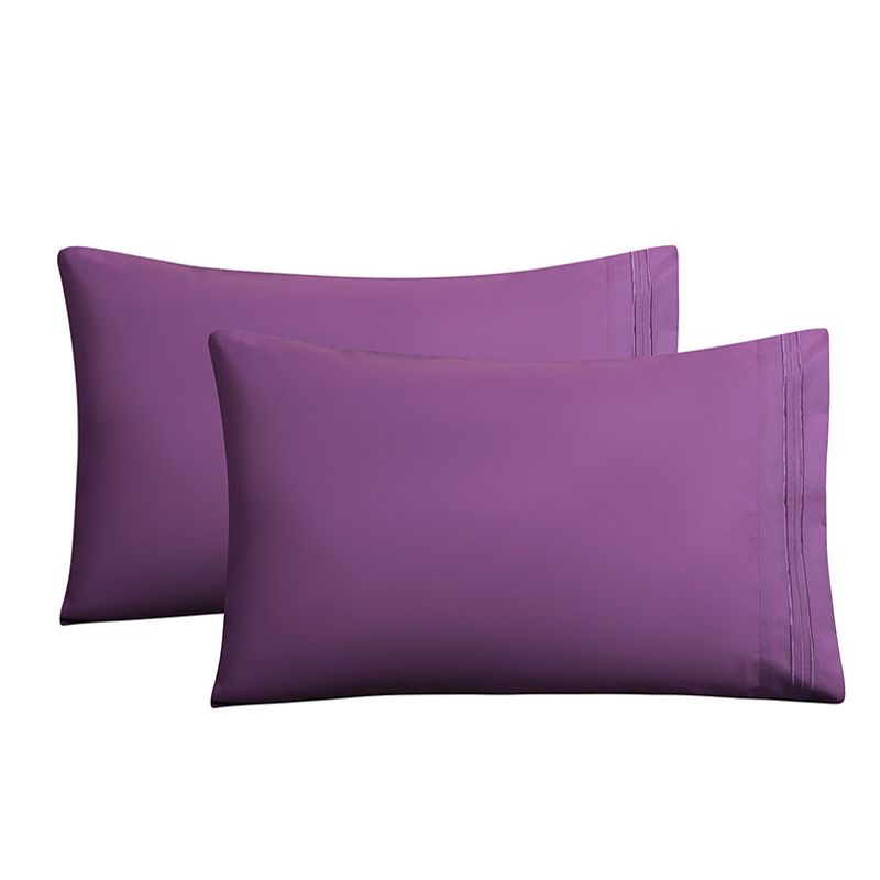 Taie d'oreiller brodée de couleur unie brossée, taie d'oreiller transfrontalière, vente chaude, commerce extérieur_voghion.com
