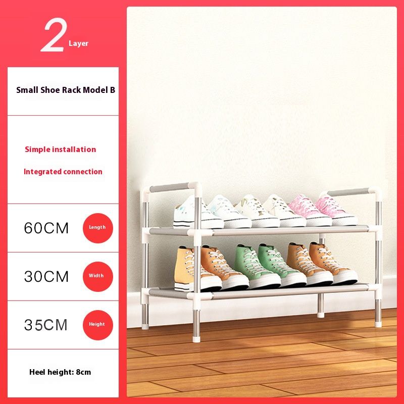 Modular Metal Shoe Rack – Stackable 2 To 7-Tier Shoe Organizer With Handles, Space-Saving Entryway Storage (Pink/Black/Modern Colors)_voghion.com
