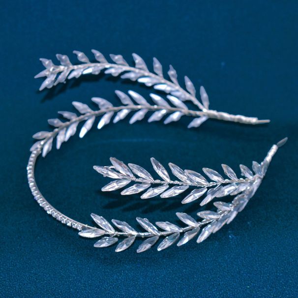 Svatební čelenka Ručně vyráběná drahokamu pletená čelenka Čelenka do vlasů Svatební párty Doplňky do vlasů_voghion.com