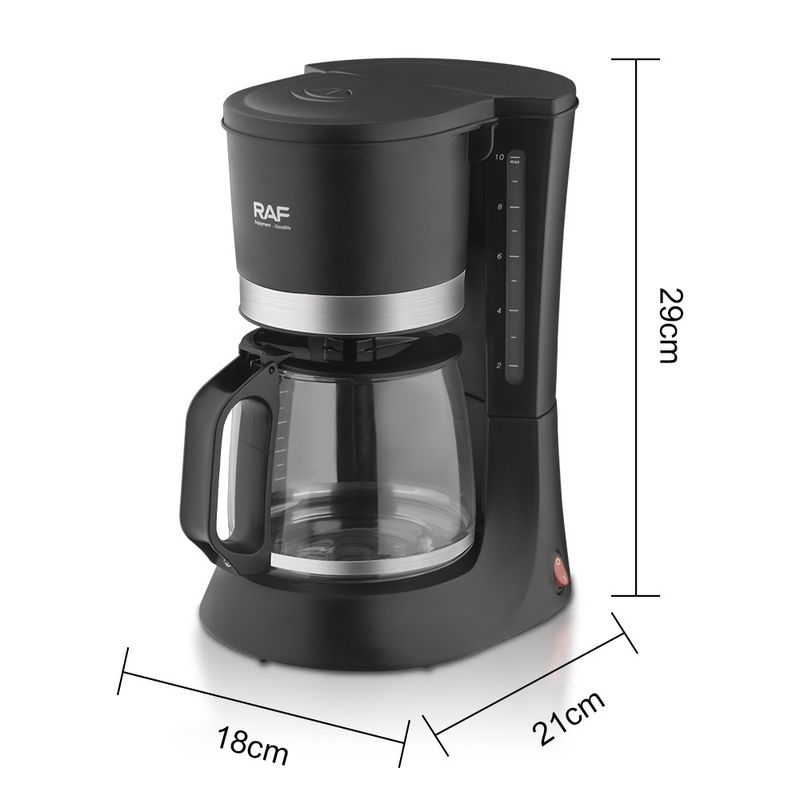 110 V US-Filterkaffeemaschine – kleine halbautomatische Kaffeekanne für den Haushalt, 1,2 l_voghion.com