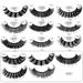 False eyelashes 10 pairs of large roll natural fiber curl eyelashes thick natural_voghion.com