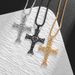 New Style Cross Symbol Pendant Stainless Fashionable Titanium Steel Necklace With Chain_voghion.com