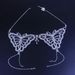 rhinestone waist chain Women's body chain set butterfly insect Element nightclub chain_voghion.com
