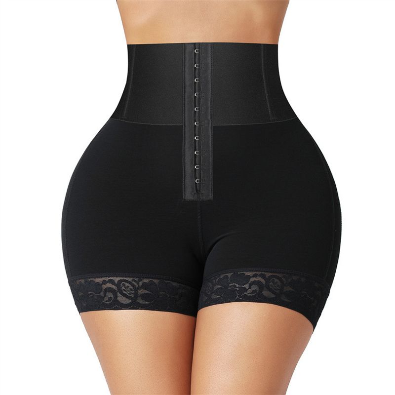 Große Größe Hohe Taille Figurformende Hose Figurformende Sport-Bauchhose Enge Taille Hüfthebehose_voghion.com