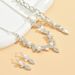 Set di gioielli da donna, gioielli di moda, gioielli da sposa, collana di perle e strass, orecchini, catena_voghion.com