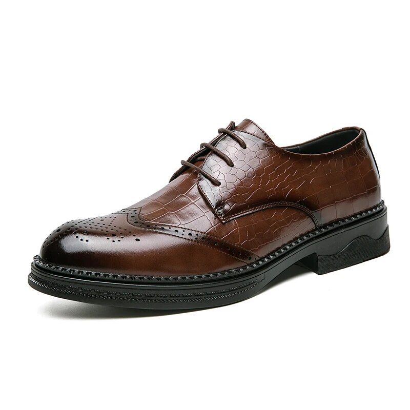Mocassins d'été luxueux à talons bas pour hommes, chaussures de styliste décontractées de Style britannique_voghion.com