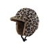 Korean Style New Autumn Winter Leopard Print Plush Lei Feng For Women Outdoor Cycling Warm Skiing Ear Protection Hat_voghion.com