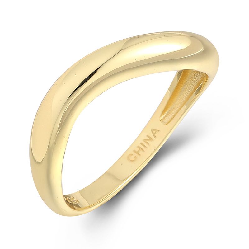 Nischendesign Silber + 14K Wassertropfenring mit eingelegten Ziegeln Unregelmäßiger High-End-Persönlichkeits-Zeigefingerring_voghion.com