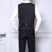 Anzug im neuen Stil für die Arbeit, modischer Slim Fit-Westenanzug für den Business-Bereich, zweiteiliges Set für Männer_voghion.com