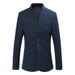 Nuovo abito da uomo alla moda Zhongshan con colletto alto slim fit multi-bottone, piccolo_voghion.com