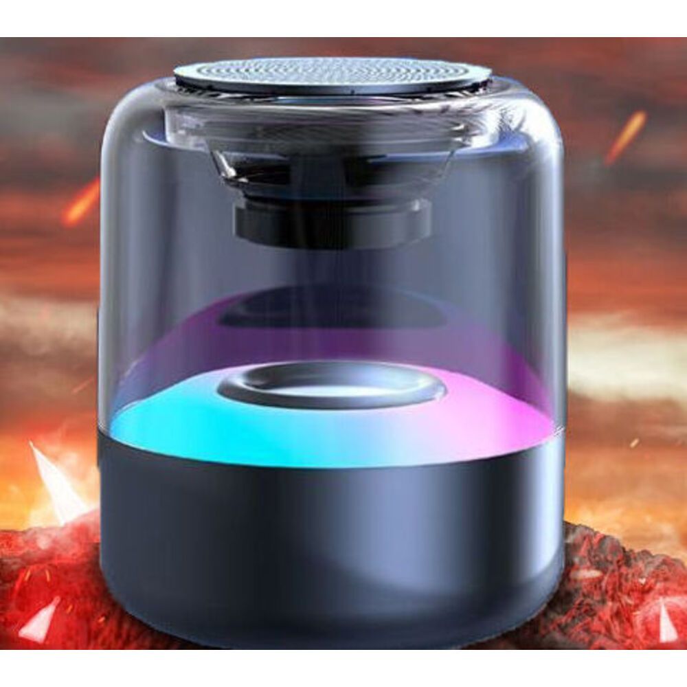 Jinzheng Bluetooth Wireless AI Smart Mini-Lautsprecher Internet Celebrity Atmosphäre Licht Hohe Lautstärke Lange Akkulaufzeit_voghion.com