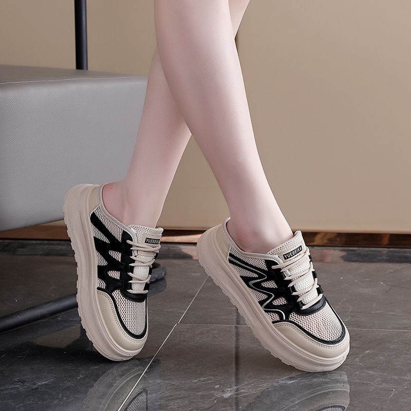 Sandali da esterno in rete traspirante di tendenza estiva 2025 per le donne, scarpe comode e con suola morbida, W3001_voghion.com