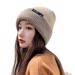 Cappello invernale da donna in maglia spessa e calda, versione coreana, protezione per le orecchie, berretto morbido a doppia faccia, all'ingrosso per uomo_voghion.com