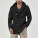 Pulse 2025 Autumn Winter European And American Style Solid Color Mid-Length Double-Breasted Trench Coat Men's Casual Turn-Down_voghion.com