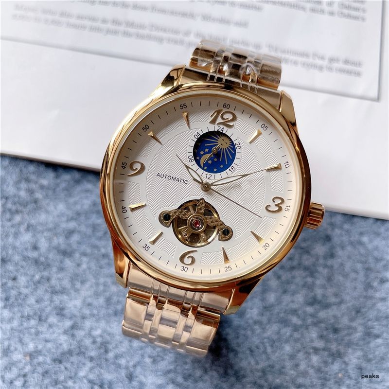 High quality wear-resistant steel strip men's mechanical watch with multifunctional fashion trend_voghion.com