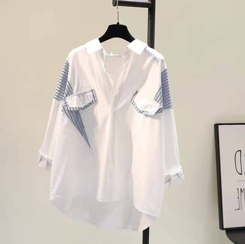 Fraen Fréijoer nei Zwee-Stéck Shirt fir Fraen_voghion.com