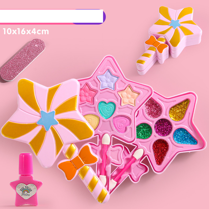 Erdbeere Rotierenden kinder Mädchen Prinzessin Kosmetik Spielzeug Dressing Haus Make-Up Lidschatten Set Hersteller Großhandel_voghion.com