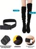 2PCS Boots With Velcro Straps For Secure Fit, High Boots, Anti-slip Elastic Band To Prevent Slip-off_voghion.com