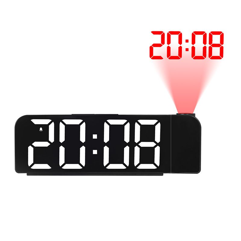 Alarm Clocks LED New Simple Projection Large Font Color Display Electronic Digital Alarm Clock With Temperature_voghion.com