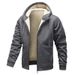 Men's Clothing Men's Sherpa Fleece Hoodie - Winter Warm Zip-Up Jacket (4 Colors, S-3XL)_voghion.com