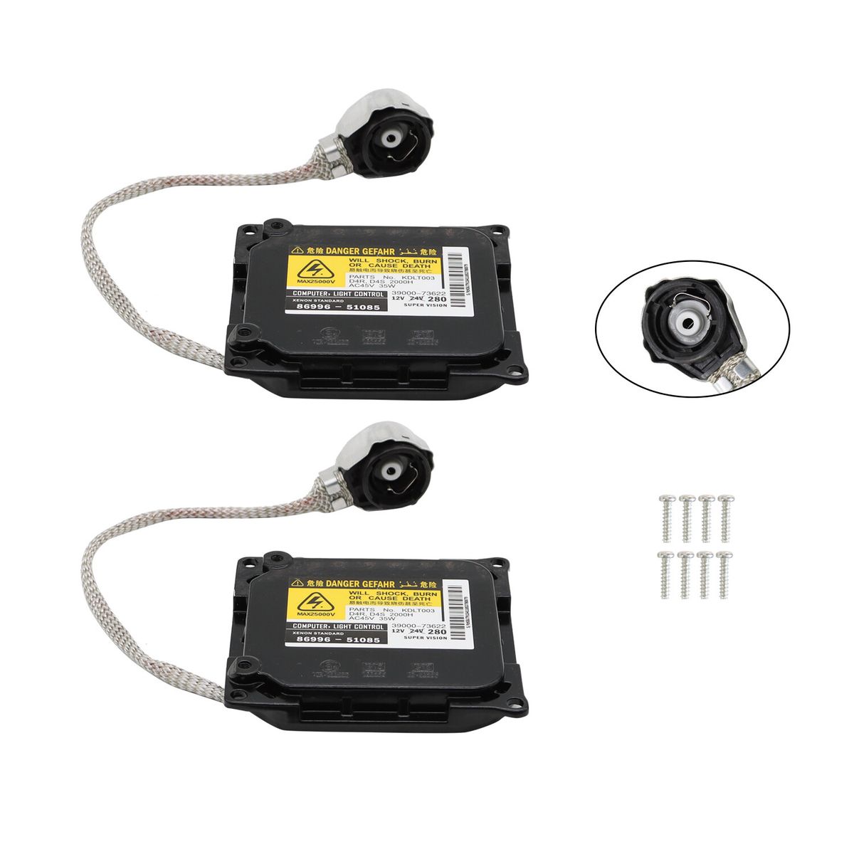 2 Set Xenon HID Headlight Ballast For 2006-11 Lexus ES350 IS250 GS350 8596751040_voghion.com