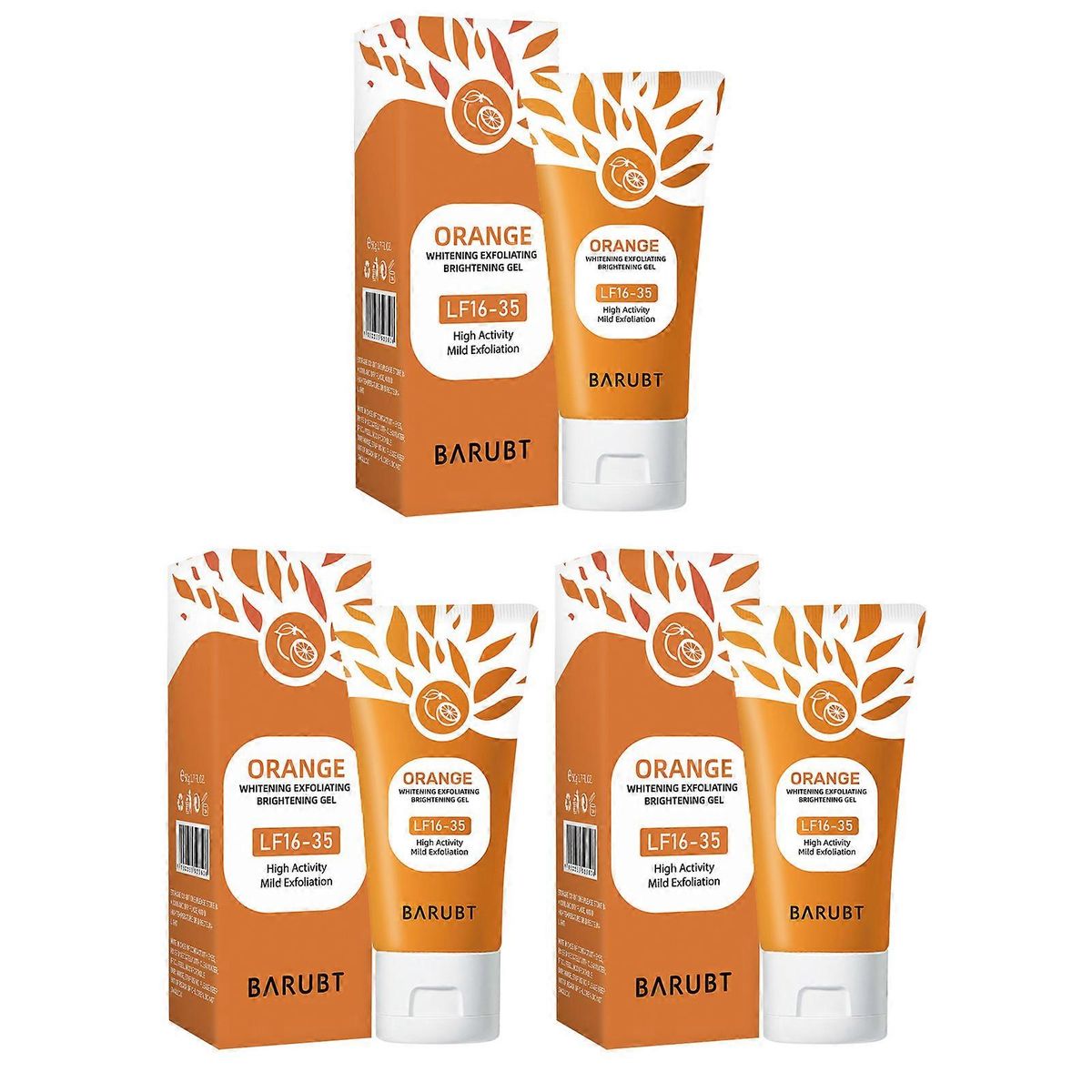 Enzyme Orange Whitening Exfoliating Gel - Shrink-pores Facial Gelatum, Deep Cleansing, Gentle Peeling Scrub For Smooth, Glowing Skin_voghion.com