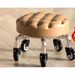 Universal Wheel Small Low Home Round Seam Repair Rotating Pedicure Children's Walking Learning Stool With Silent Wheels_voghion.com