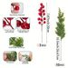 13pcs Christmas Artificial Pine Branches Norfolk Evergreen Leaf Stems For DIY Wreaths Home Decor PS Material Winter Greenery136_voghion.com