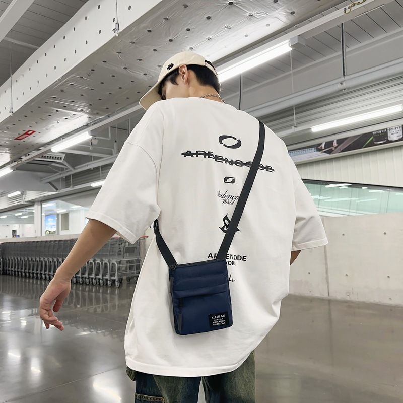 Borsa a tracolla unisex da uomo, piccola, in stile casual coreano e giapponese, nuova borsa per telefono_voghion.com