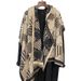 2024 Autumn/Winter New Artistic  Cashmere Love Simple Style Printed Double sided Warm Scarf Shawl Women's Outer_voghion.com