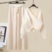 Women's Clothing Outfit With High Gentle Sweater Knitted Wide Leg Pants Suit Goddess Two Piece Suit_voghion.com