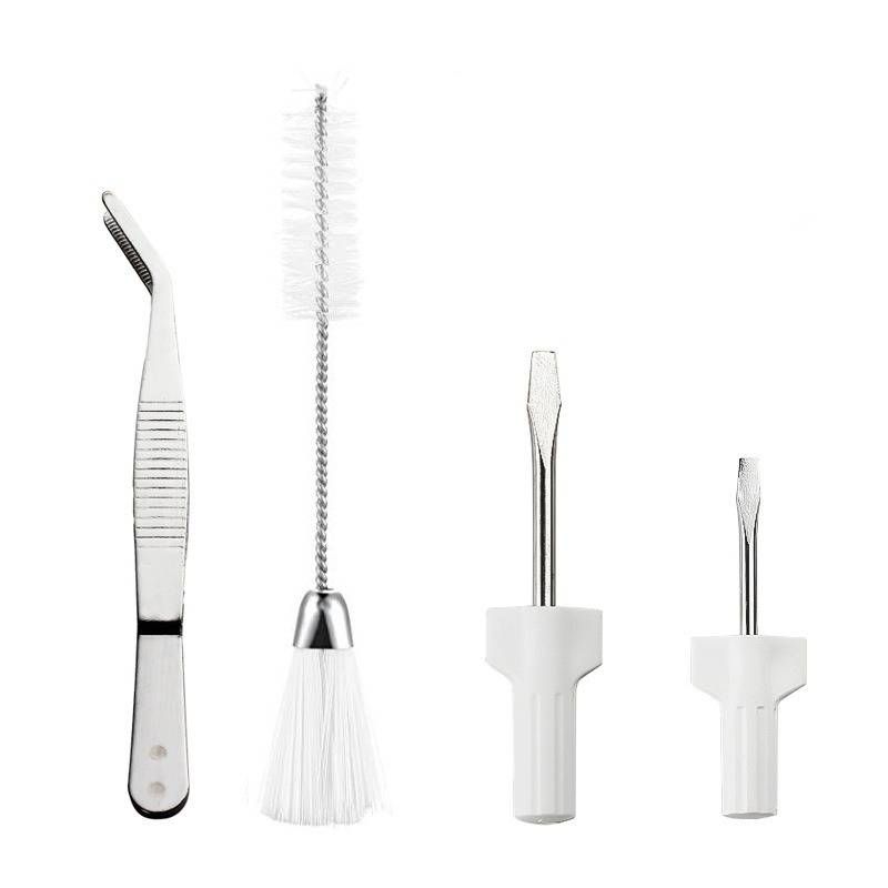Dual Head Cleaning Brush Tweezers Flat Screwdriver Home Sewing Machine Cleaning Tool Set_voghion.com