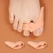 Bunion Corrector & Toe Separator – Dual-Ring Silicone Toe Spreader For Overlapping Toes, Day & Night Wear (White/Skin Tone, One Size Fits Most)_voghion.com