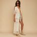 "Women's Tassel Knitted Cardigan Cover-Up With Braided Belt, Lightweight Beach Jacket, Swimsuit Coverup, Sun Protection, Summer Vacation_voghion.com