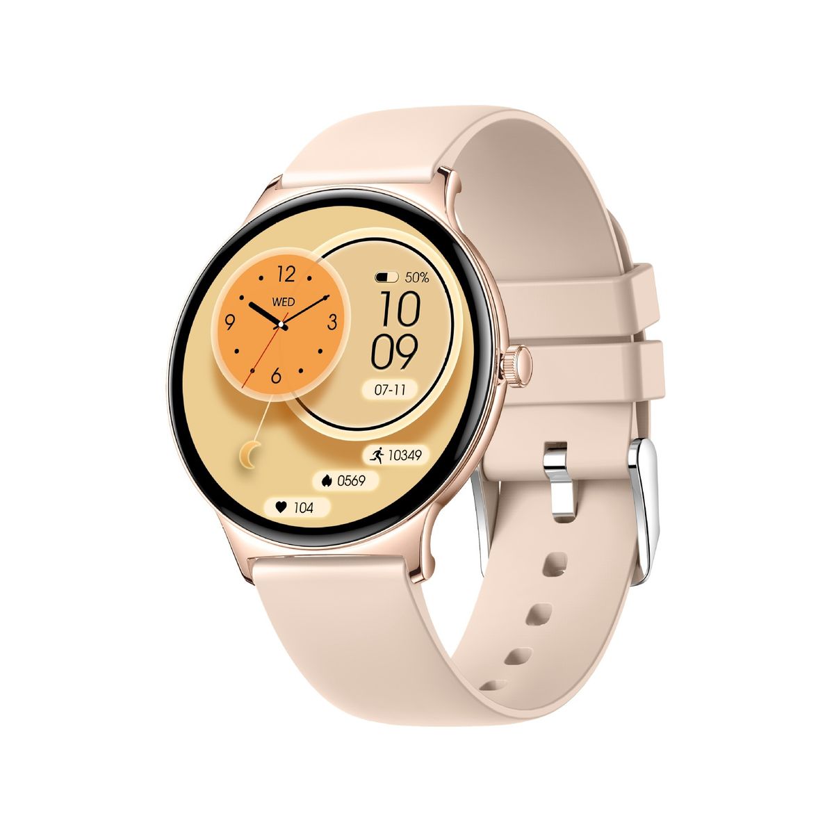 DA09 Damski ultracienki smartfon z ekranem 1,43 cala do monitorowania tętna i ciśnienia krwi_voghion.com