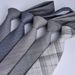 Tie For Men Striped Formal Business Professional Executive 7.5cm Hand-tied Elegant Gray TR Fabric Wool-like Collar_voghion.com