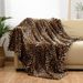 Printed Cover Soft Classic Leopard Print Flannel Blanket Special Skin Friendly_voghion.com