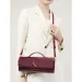 Designer 2025 Bury Cherry Wine Red Envelope Upscale New Handbag European And American Fashion Crocodile Flip Hand Organ_voghion.com