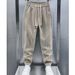 Herren Cord Freizeithose - Relaxed Fit Slim Leg Joggers für Frühling & Herbst, Bequemer Stretchstoff, Einfarbig (Schwarz, Braun, Beige)_voghion.com