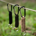 Portachiavi intrecciato fatto a mano con moschettone in paracord a sette fili, per escursionismo, campeggio, picnic e sopravvivenza_voghion.com