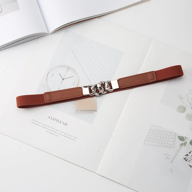 Elastic, Elastic, Fashionable, Minimalist, And Versatile Slim For Women's Dresses, Sweaters, Suits, Outerwear, Waist_voghion.com