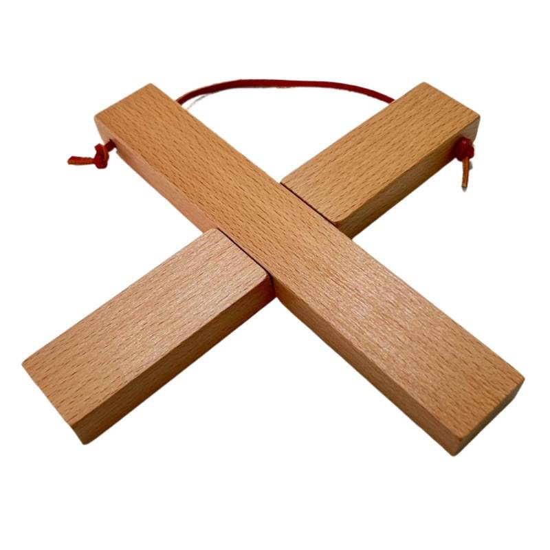 Tischsets 1pc Untersetzer Haushalt Küche einfache Kreuz Pfanne Matte abnehmbare einfache Massivholz Wärmedämmung_voghion.com