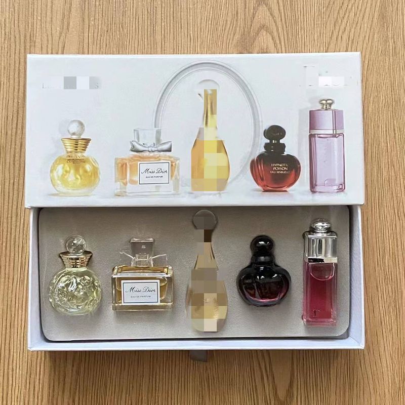 Perfume Five-piece Set Lasting Fragrance Burst Value Perfume Mini Set Light Luxury_voghion.com